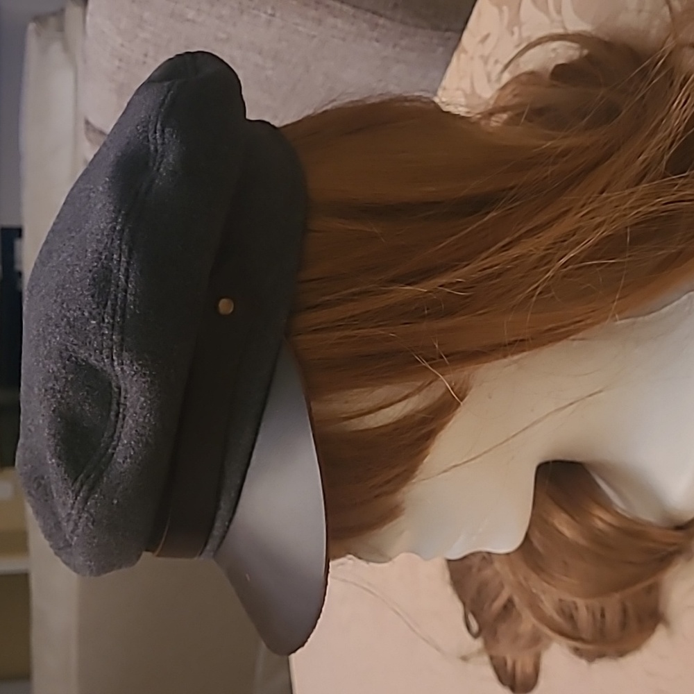 VINTAGE Cashmere/Wool/Leather Brim Lola Lack of Color Hat